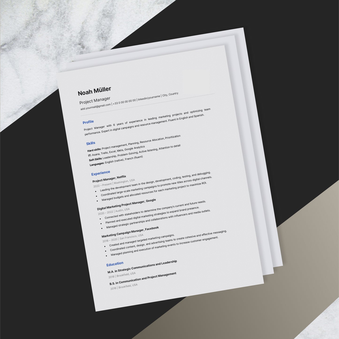 Versatile Resume Design - No picture
