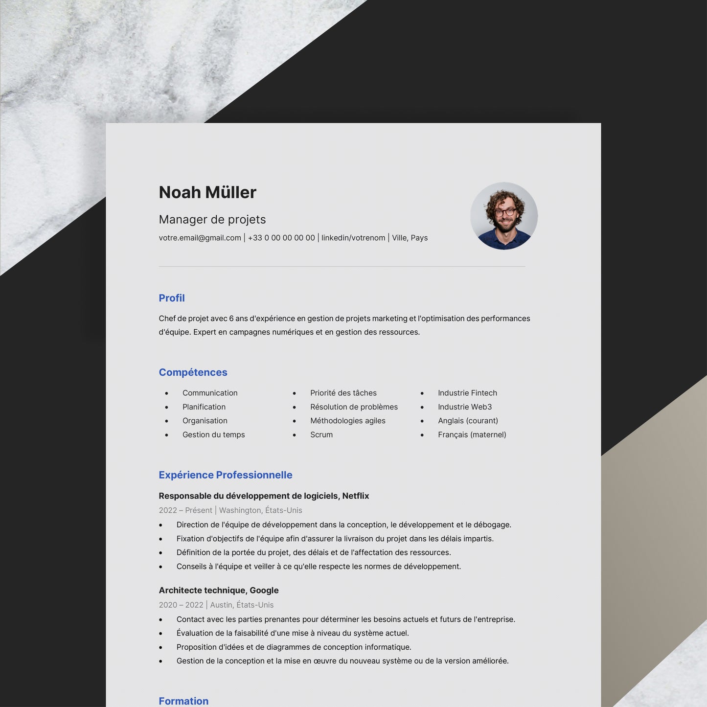 Versatile Resume Design - Picture