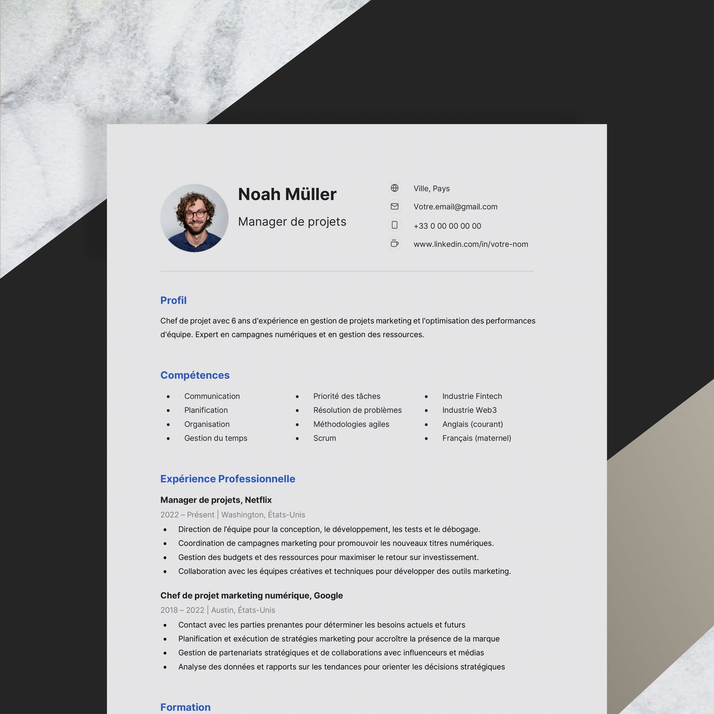 Versatile Resume Design - Picture