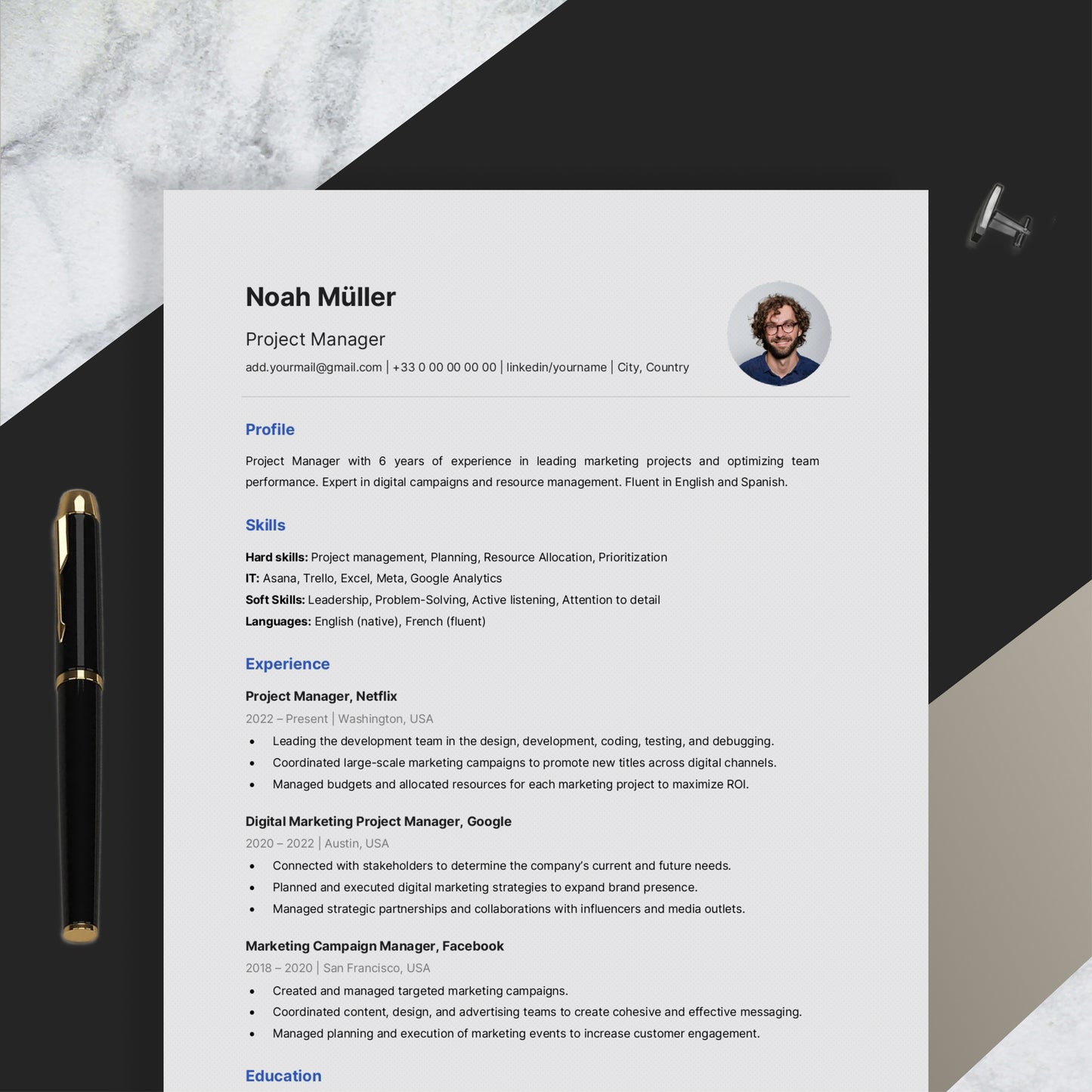 Versatile Resume Design - Picture