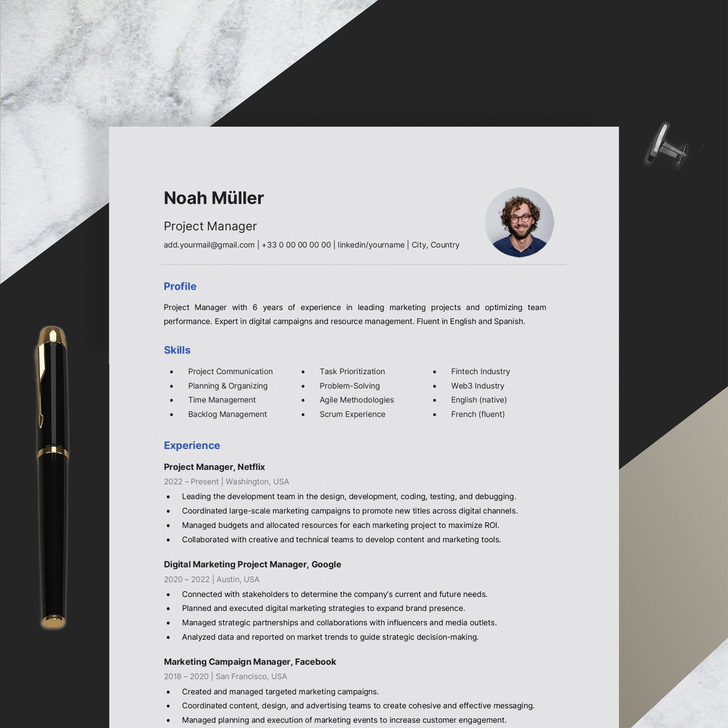 Versatile Resume Design - Picture