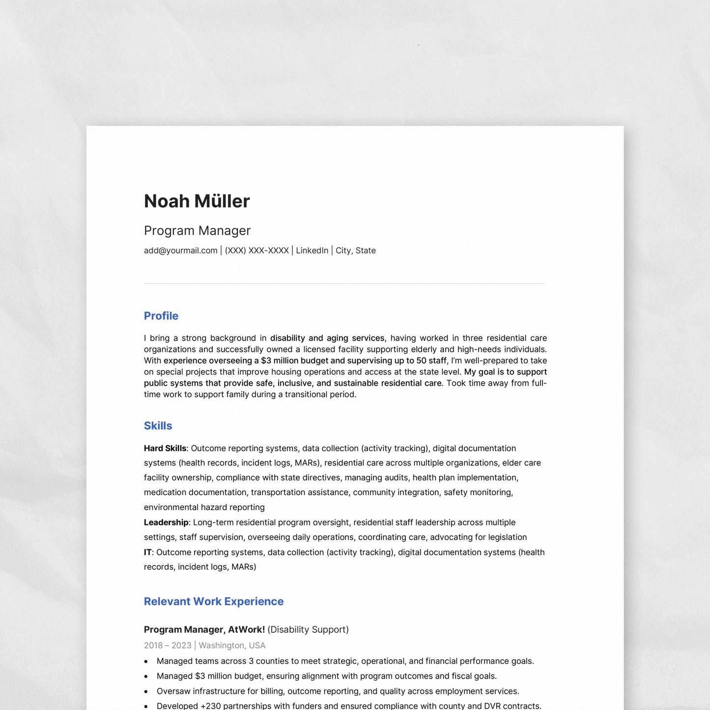 Resume Optimization