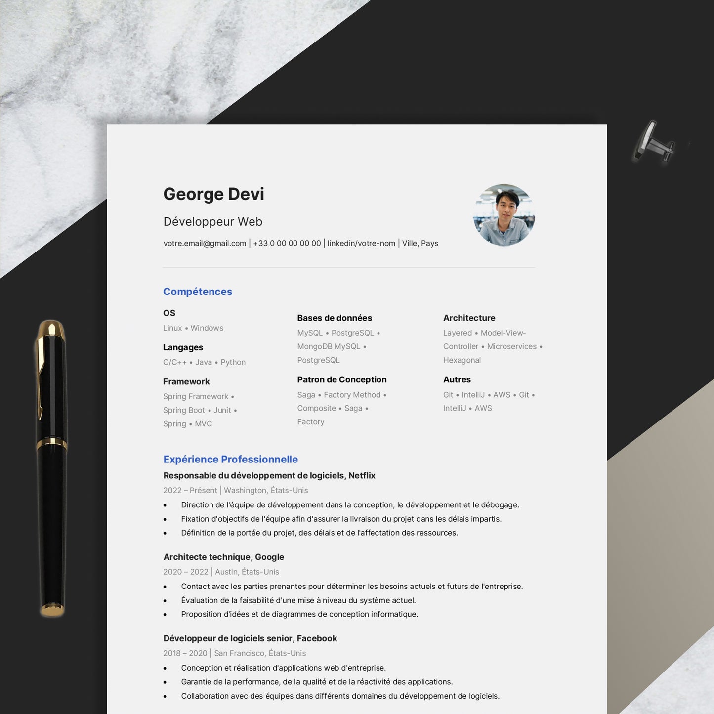 Resume Design - IT roles - Minimalist 16