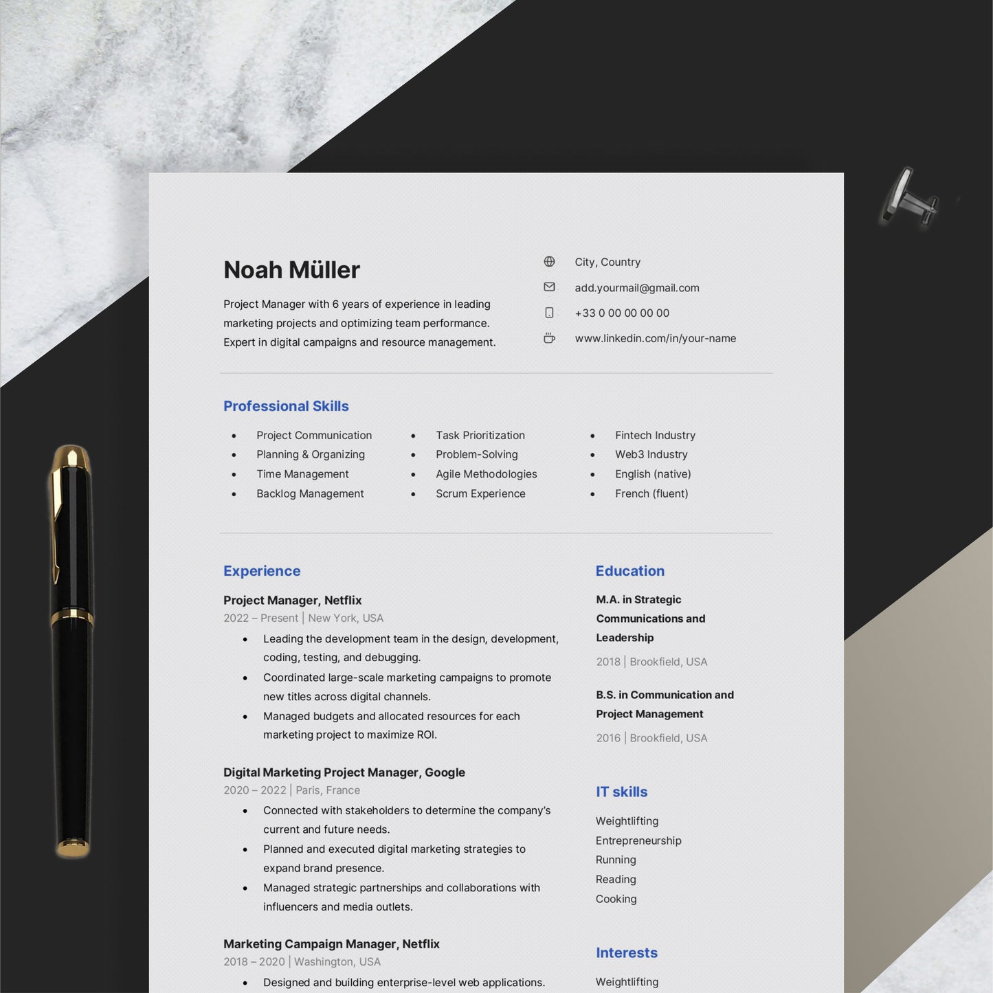 Resume Design - Flexible roles - Minimalist 5