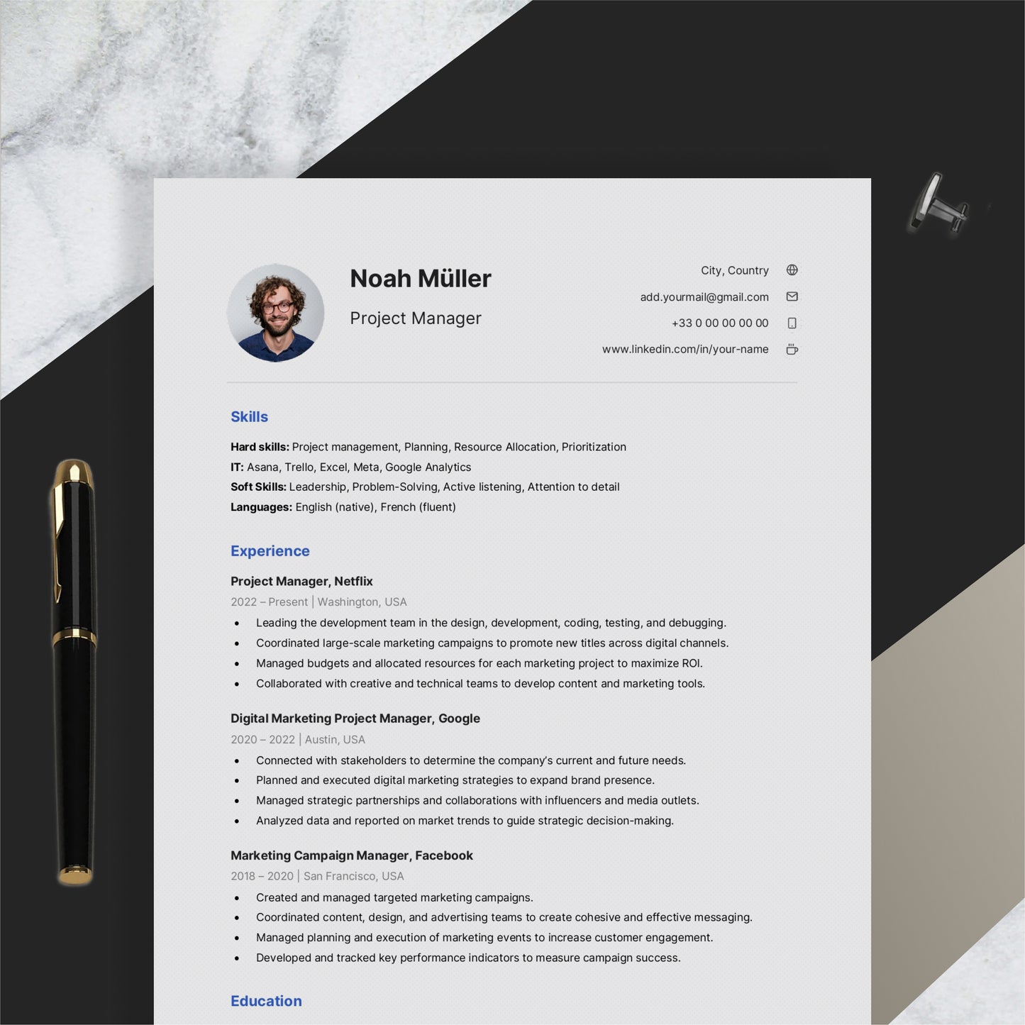 Resume Design - Flexible roles - Minimalist 8