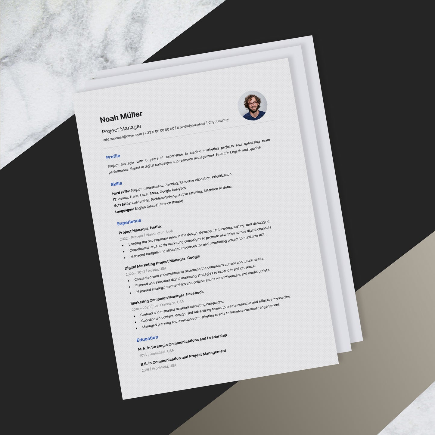 Versatile Resume Design - Picture