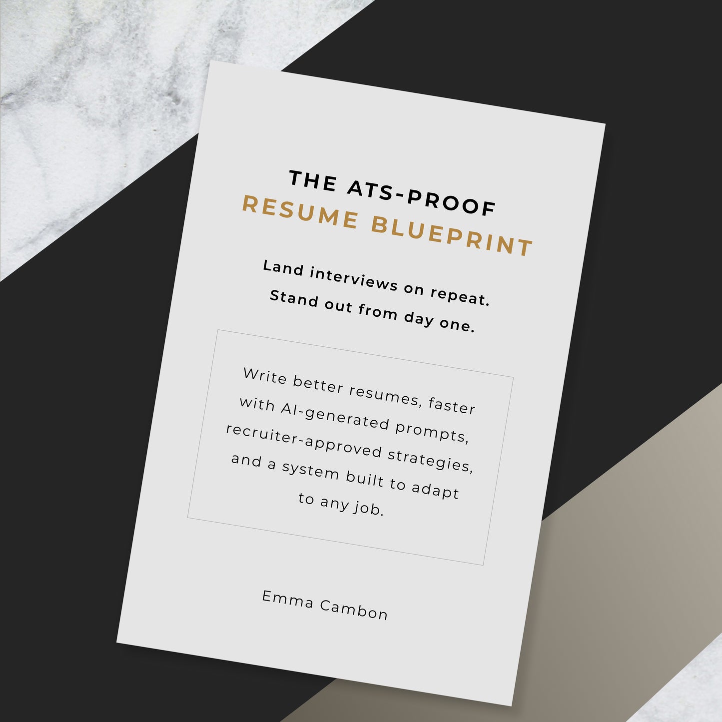 The ATS-Proof Resume Blueprint